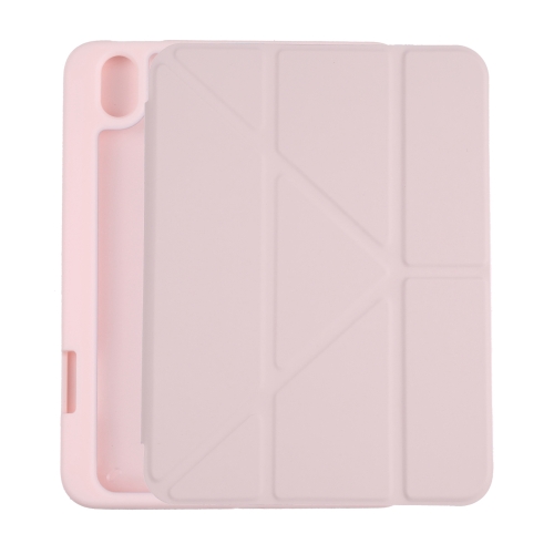 

Deformation Transparent Acrylic Horizontal Flip PU Leather Tablet Case with Multi-folding Holder & Sleep / Wake-up Function & Pen Slot For iPad mini 6(Pink)