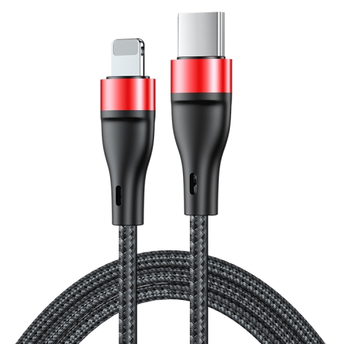 

ADC-003 USB-C / Type-C to 8 Pin PD Fast Charging Weave Data Cable, Length:2m(Red)