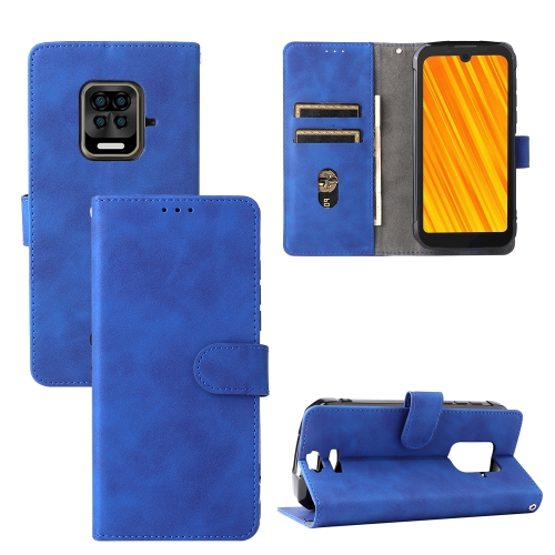 

For Doogee S59 / S59 Pro Solid Color Skin Feel Magnetic Buckle Horizontal Flip Calf Texture PU Leather Case with Holder & Card Slots & Wallet(Blue)