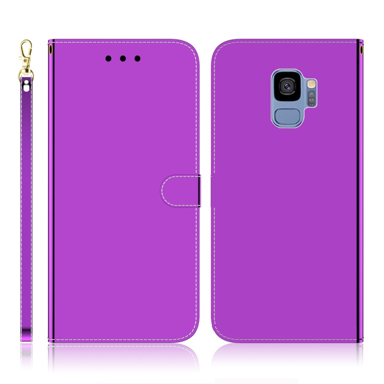 For Galaxy S9 Imitated Mirror Surface Horizontal Flip Leather Case