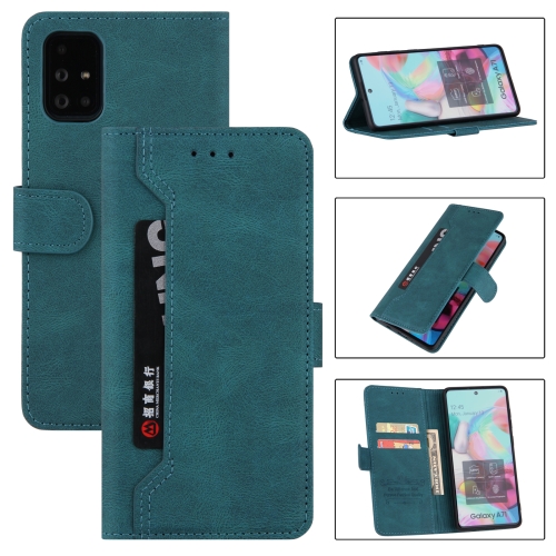 

For Samsung Galaxy A02s EU Version Reverse Buckle Horizontal Flip PU Leather Case with Holder & Card Slot & Wallet(Lake Blue)