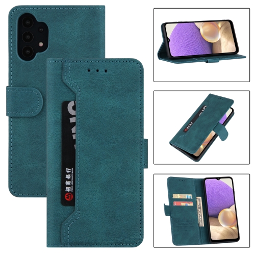 

For Samsung Galaxy A32 5G Reverse Buckle Horizontal Flip PU Leather Case with Holder & Card Slot & Wallet(Lake Blue)