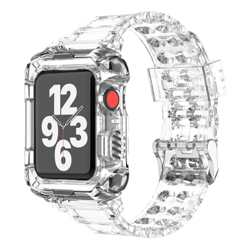 

Glacier Transparent Jelly Strap Watch Band For Apple Watch Series 3 & 2 & 1 42mm(Transparent)