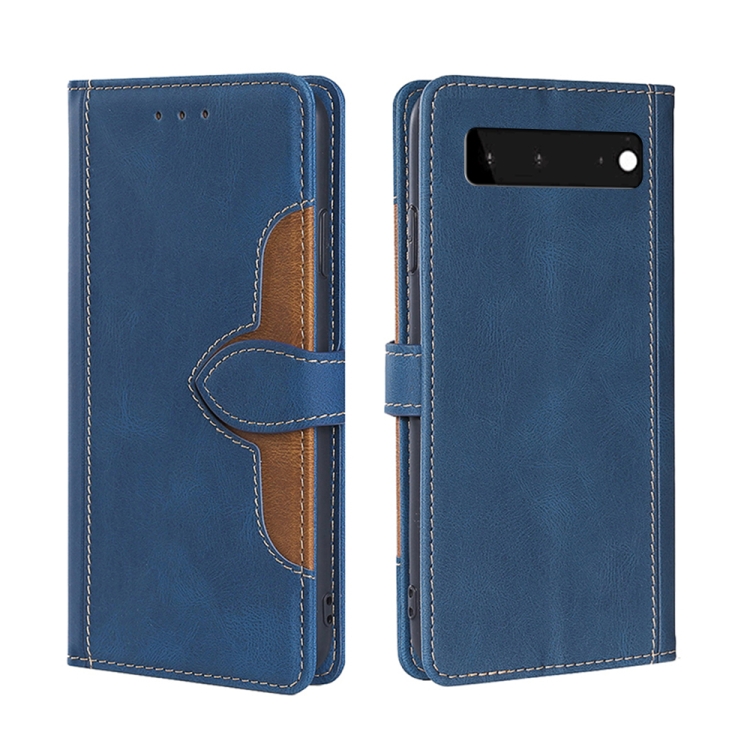 Para Google Pixel 5 Siente La Piel Sombrero De Paja Hebilla Magnética Flip Horizontal Funda De Cuero