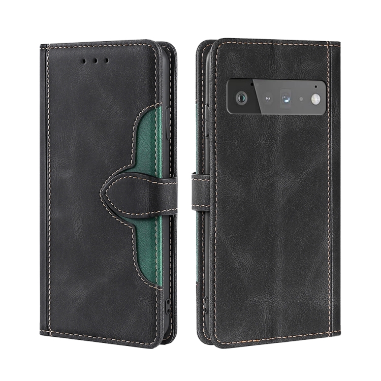 Para Google Pixel 5 Siente La Piel Sombrero De Paja Hebilla Magnética Flip Horizontal Funda De Cuero