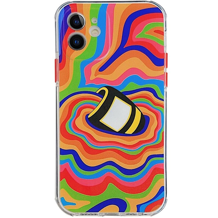 

Shockproof TPU Pattern Protective Case For iPhone 13 Pro Max(Graffiti Bucket)