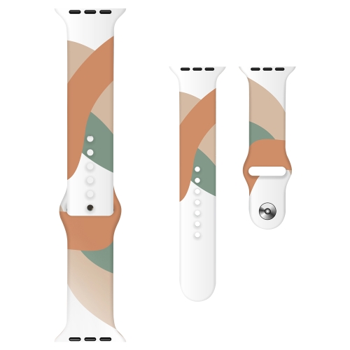 

Morandi Series Contrast Color Silicone Watch Band For Apple Watch Ultra 49mm&Watch Ultra 2 49mm / Series 9&8&7 45mm / SE 3&SE 2&6&SE&5&4 44mm / 3&2&1 42mm(20)