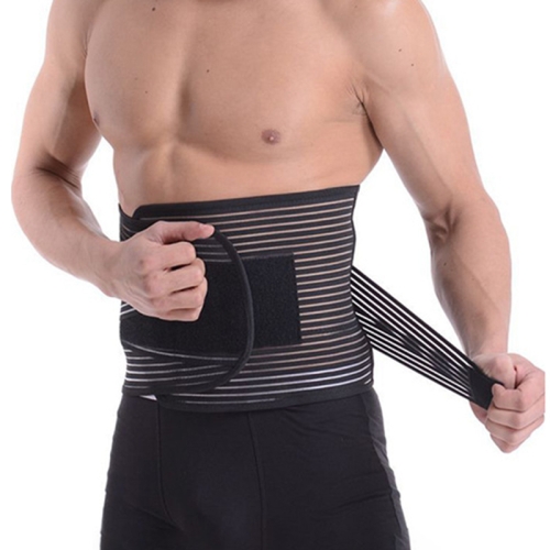 

2 PCS 009 Men Women Universal Breathable Waist Protection Lumbar Spine Breathable Waist Belt, Size:XXL(Low Waist)