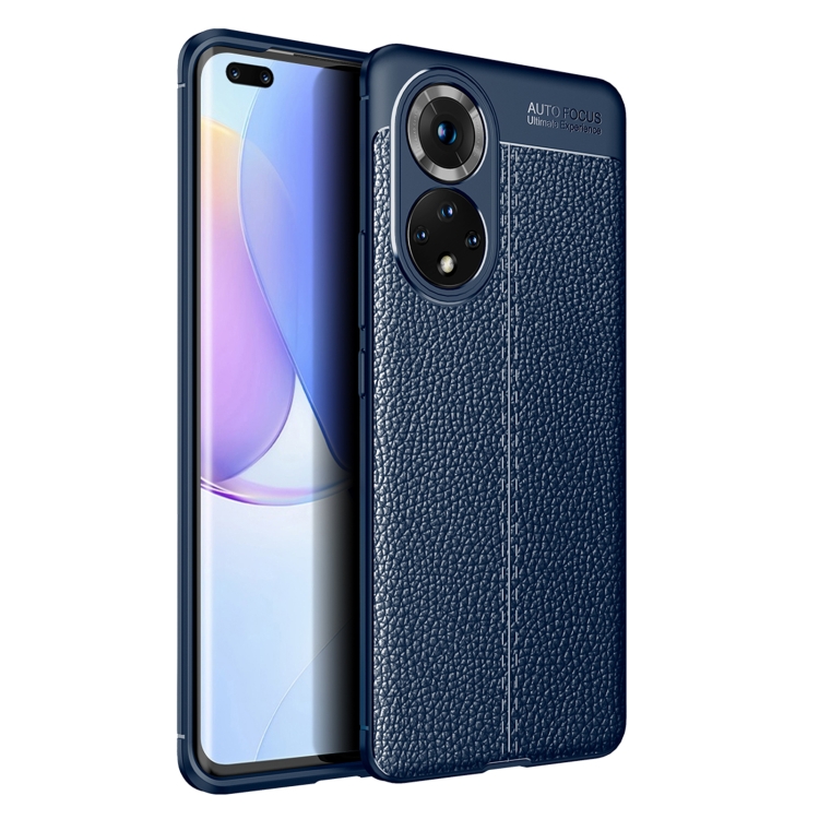 

For Huawei Nova 9 Pro Litchi Texture TPU Shockproof Case(Blue)