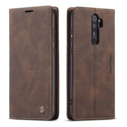 

For Xiaomi Redmi Note 8 Pro CaseMe-013 Multifunctional Horizontal Flip Leather Case with Card Slot & Holder & Wallet(Coffee)