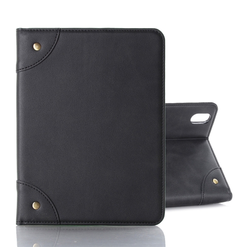 

Retro Book Style Horizontal Flip PU Leather Tablet Case with Holder & Card Slots & Wallet For iPad mini 6(Black)