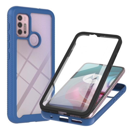 

For Motorola Moto G30 / G10 / G10 Power Starry Sky Solid Color Series Shockproof PC + TPU Protective Case with PET Film(Royal Blue)