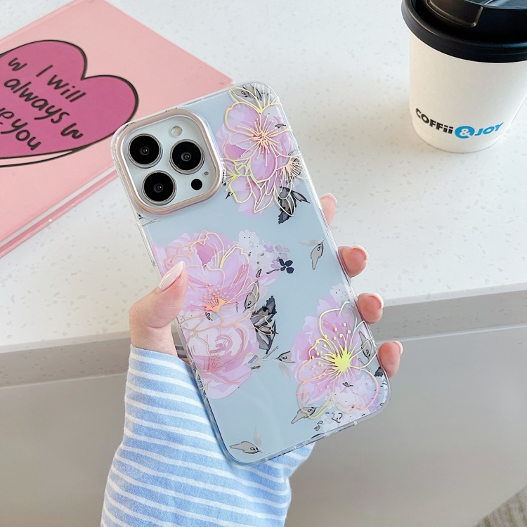 

Dual-side Laminating Shockproof TPU Protective Case For iPhone 13 Pro Max(Light Blue)