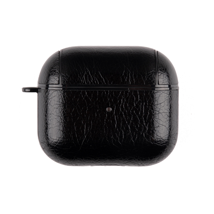 

Wireless Earphone Leather Shockproof Protective Case for AirPods 3(Black)