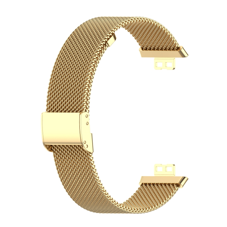 

For Huawei Watch Fit Mesh Metal Replacement Strap Watchband(Gold)