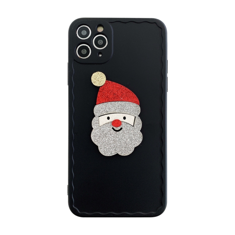 

Christmas Wave Shockproof TPU Protective Case For iPhone 13 Pro(Santa Claus)
