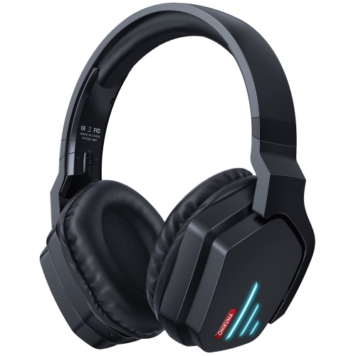 ONIKUMA B60 Bluetooth 5.0 Adjustable Strong Bass Gaming Wireless Bluetooth Headset with Microphone(Black)