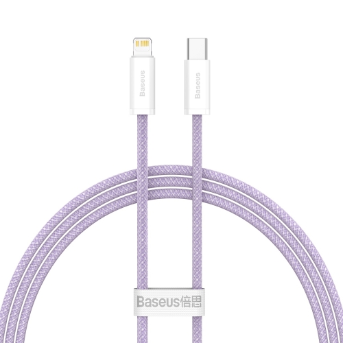 

Baseus CALD000005 Dynamic Series 20W USB-C / Type-C to 8 Pin Fast Charging Data Cable, Cable Length:1m(Purple)