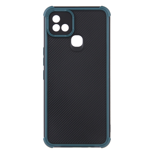 

For Infinix Hot 10i Eagle Eye Armor Dual-color Shockproof TPU + PC Protective Case(Dark Green)