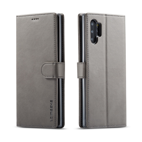 

For Galaxy Note 10 Plus LC.IMEEKE Calf Texture Horizontal Flip Leather Case, with Holder & Card Slots & Wallet(Grey)