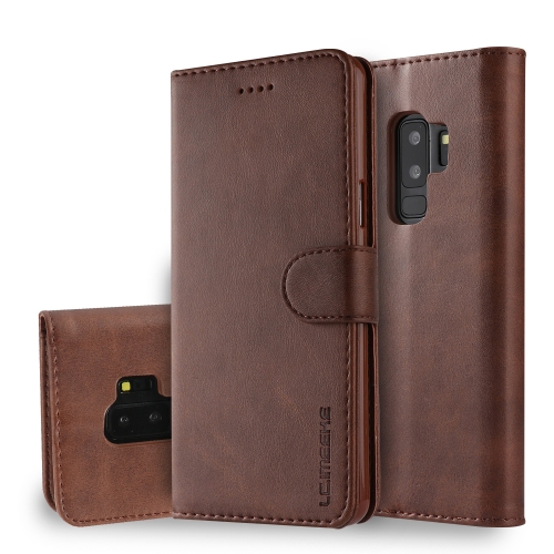 

For Galaxy S9 Plus LC.IMEEKE Calf Texture Horizontal Flip Leather Case, with Holder & Card Slots & Wallet(Brown)