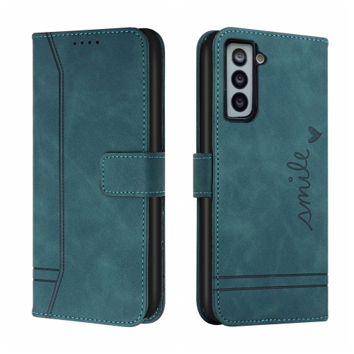 

For Samsung Galaxy S22 Retro Skin Feel Horizontal Flip Soft TPU + PU Leather Case(Dark Green)