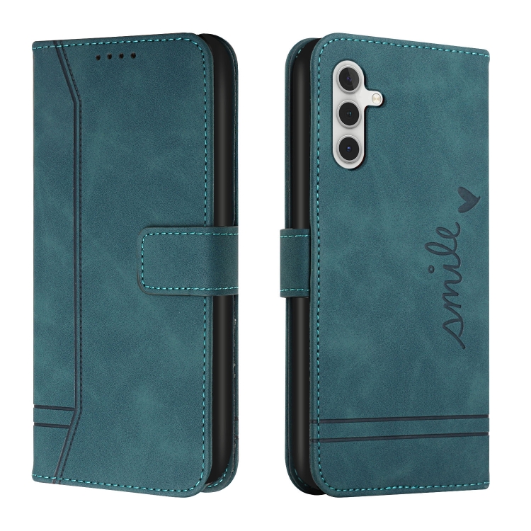 

For Samsung Galaxy A13 5G Retro Skin Feel Horizontal Flip Soft TPU + PU Leather Case(Dark Green)