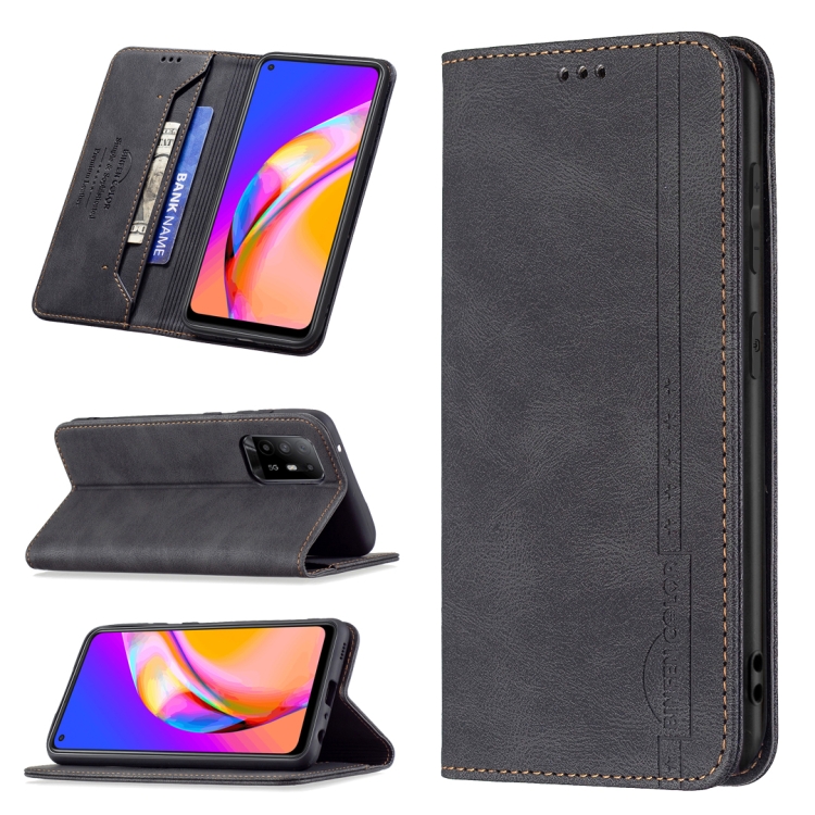 Leather Folio Cover per Oppo A94 5G | Reno 5Z 5G (Reno5 Z 5G) Cover, PU