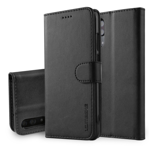 

For Huawei P20 LC.IMEEKE Calf Texture Horizontal Flip Leather Case, with Holder & Card Slots & Wallet(Black)