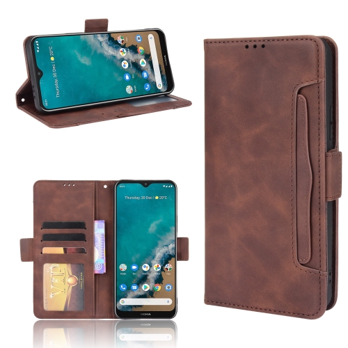 

For Nokia G50 5G Skin Feel Calf Pattern Horizontal Flip Leather Case with Holder & Card Slots & Photo Frame(Brown)