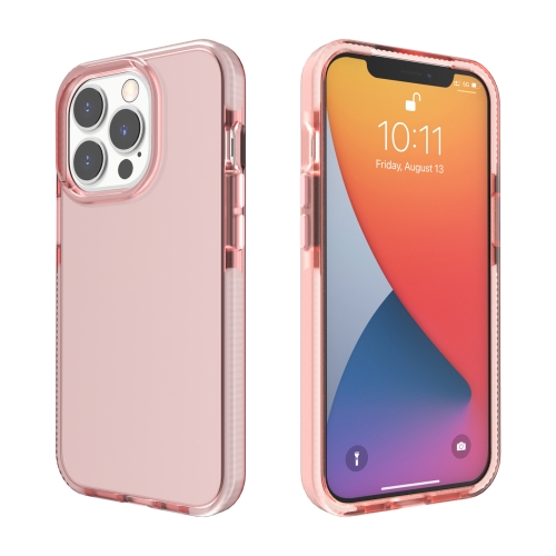 Sunsky Two Color High Translucent Shockproof Protective Case For Iphone 13 Pro Max Rose Gold