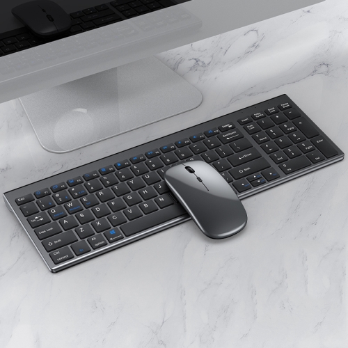 

109 Three-mode Wireless Bluetooth Keyboard Mouse Set(Gun Black)