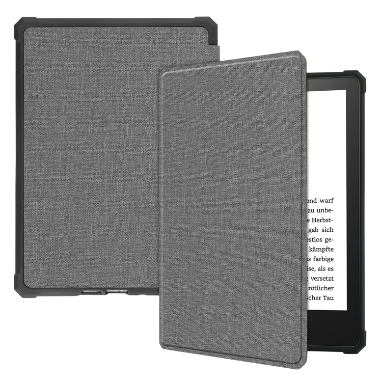 For Amazon Kindle Paperwhite 2021 Solid Color Voltage Denim Texture TPU