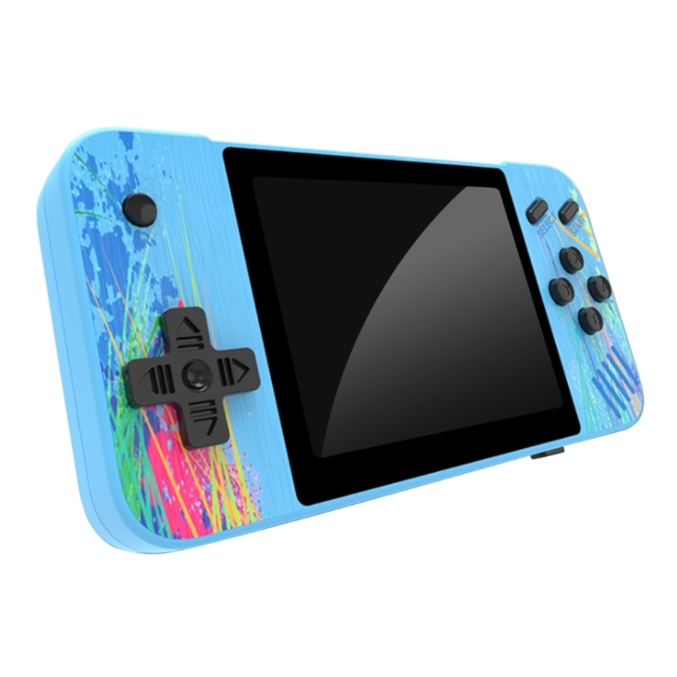 

G3 Macaron 3.5 inch Screen Handheld Game Console Built-in 800 Games(Blue)