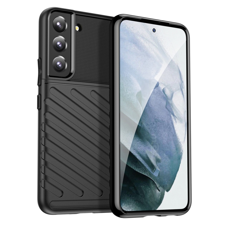 

For Samsung Galaxy S22 5G Thunderbolt Shockproof TPU Protective Soft Case(Black)