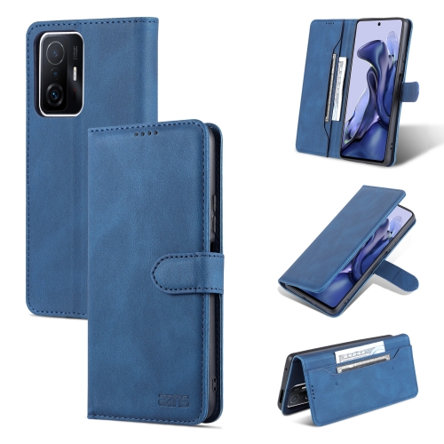 

For vivo Y21 / Y33S AZNS Dream II Skin Feel PU+TPU Horizontal Flip Leather Case(Blue)