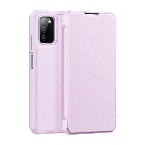 

For Samsung Galaxy A03s 166.5mm DUX DUCIS Skin X Series PU + TPU Horizontal Flip Leather Case(Pink)