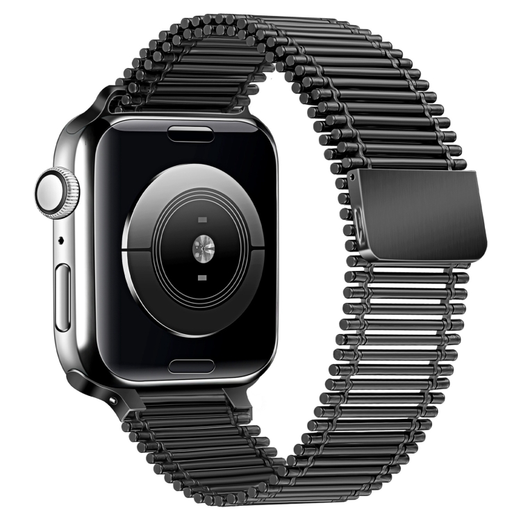 

Chain Loop Steel Watch Band For Apple Watch Series 7 45mm / 6&SE&5&4 44mm / 3&2&1 42mm(Black)