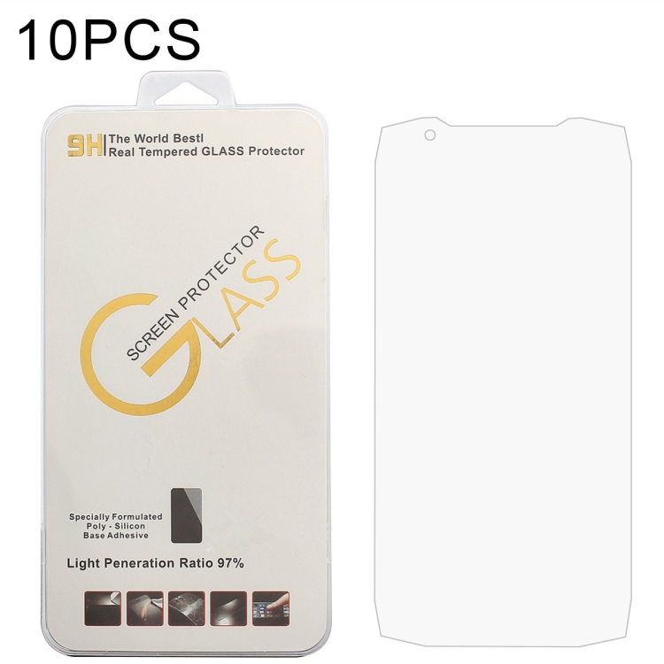 

For Crosscall Core M5 10 PCS 0.26mm 9H 2.5D Tempered Glass Film