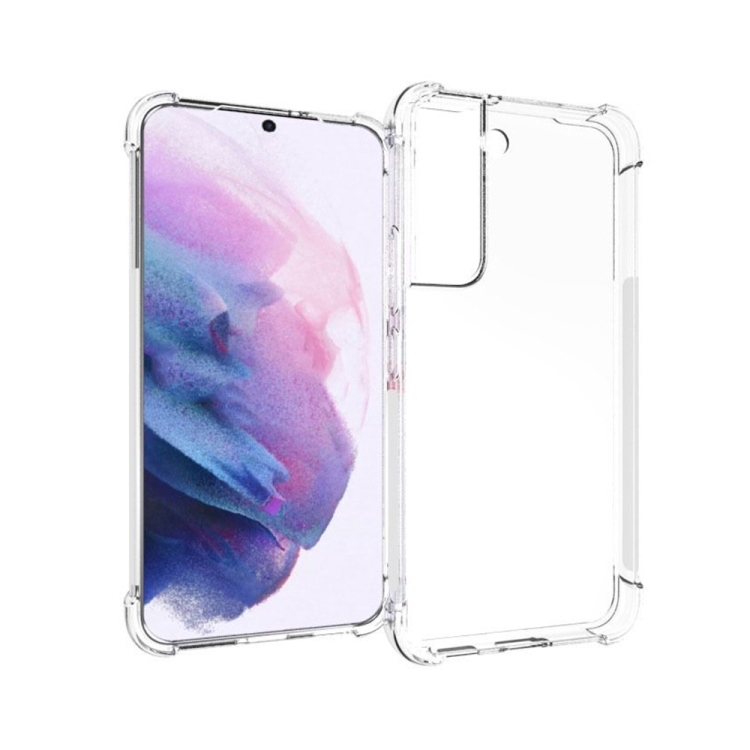 

For Samsung Galaxy S22 5G Shockproof Non-slip Waterproof Thickening TPU Protective Case (Transparent)