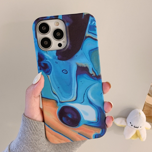 

Marble Shockproof PC Phone Case For iPhone 11(Render Blue)