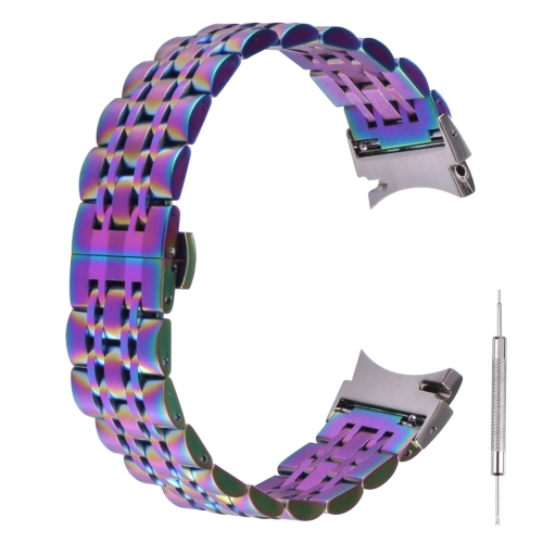 

For Samsung Galaxy Watch4 40mm/44mm Seven-bead Stainless Steel Watch Band(Colorful)