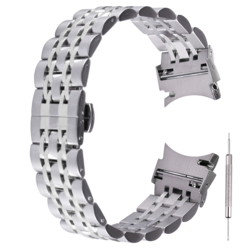 

For Samsung Galaxy Watch4 40mm/44mm Seven-bead Stainless Steel Watch Band(Silver)