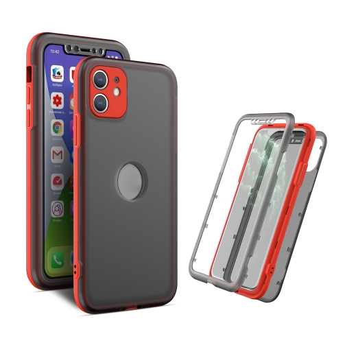 

Skin Feel 360 Degrees Full Package PC + TPU Combination Phone Case For iPhone 12 mini(Red)