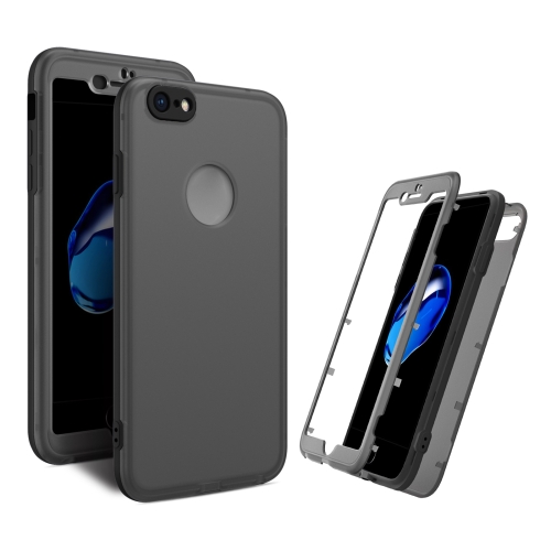 

Skin Feel 360 Degrees Full Package PC + TPU Combination Phone Case For iPhone SE 2022 / SE 2020 / 8 / 7(Black)