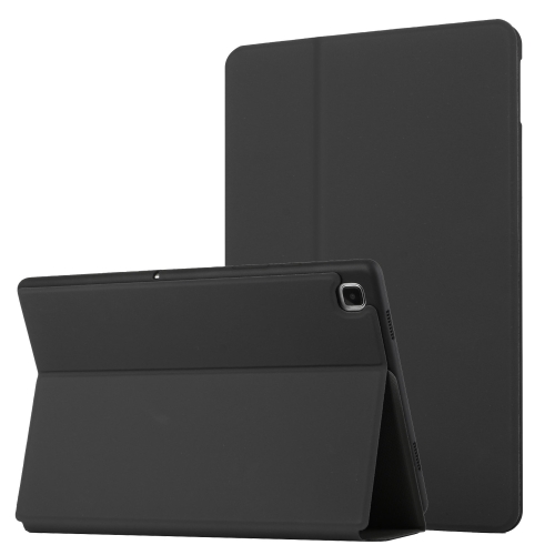

For Samsung Galaxy Tab S6 Lite 10.4 P610/P615 Dual-Folding Horizontal Flip Tablet Leather Case with Holder & Sleep / Wake-up Function(Black)