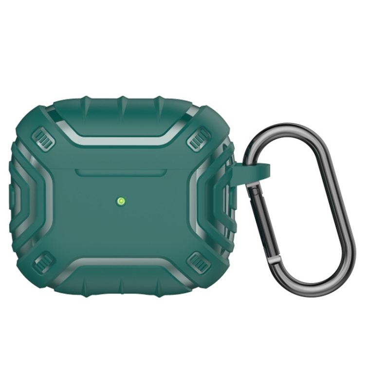 

Alien TPU Anti-fall Earphone Protective Case with Hook For AirPods 3(Green)