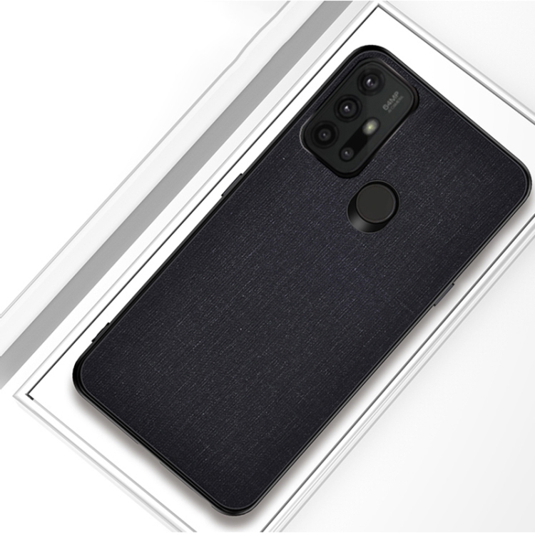 

For Motorola Moto G30 Shockproof Cloth Texture PC+ TPU Protective Case(Black)
