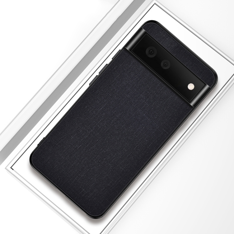 

For Google Pixel 6 Shockproof Cloth Texture PC+ TPU Protective Case(Black)