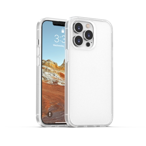 

mocolo K04 TPU+PC Shockproof Frosted Phone Case For iPhone 13 Pro(White)